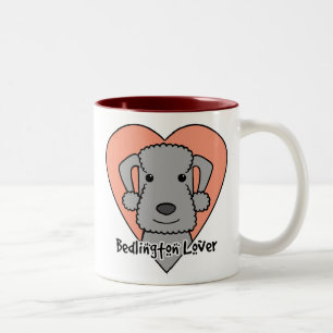 Bedlington Liebhaber Zweifarbige Tasse
