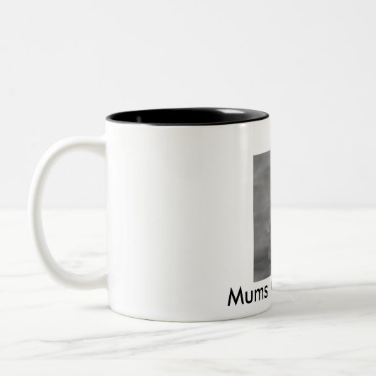 Bedlington Mama-Kaffee-Topf Zweifarbige Tasse (Links)