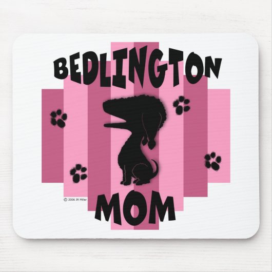 Bedlington Mama Mousepad (Vorne)