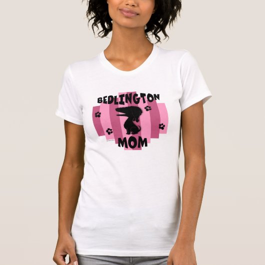 Bedlington Mama-Shirt T-Shirt (Vorderseite)