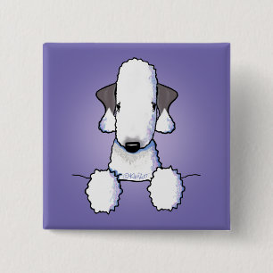 Bedlington Terrier Button