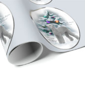 Bedlington Terrier Christmas Geschenkpapier (Rolleneckpunkt)