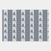 Bedlington Terrier Christmas Geschenkpapier Set (Vorderseite 3)