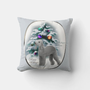 Bedlington Terrier Christmas Kissen