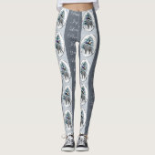 Bedlington Terrier Christmas Leggings (Vorderseite)