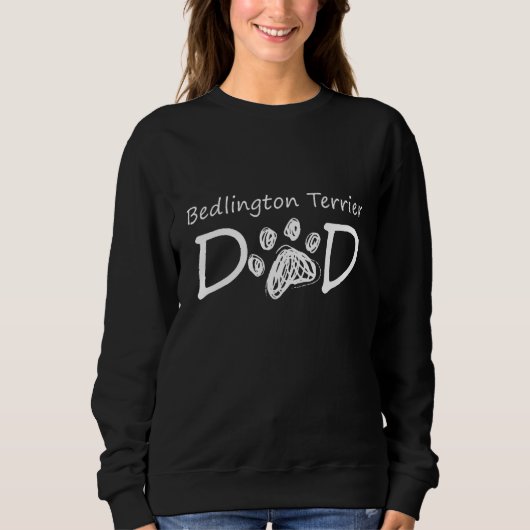 Bedlington Terrier Dad Owner Breed Puppy Dog Daddy Sweatshirt (Vorderseite)