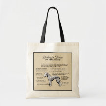 Bedlington Terrier Diagram-Tasche