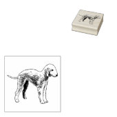 Bedlington Terrier Dog Breed Gummistempel (Stempel)