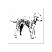Bedlington Terrier Dog Breed Gummistempel (Prägung)