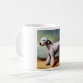 Bedlington Terrier Dog Kaffeetasse (Vorderseite Links)