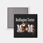 Bedlington Terrier Dog MAMA Magnet (Vorderseite/Rückseite)