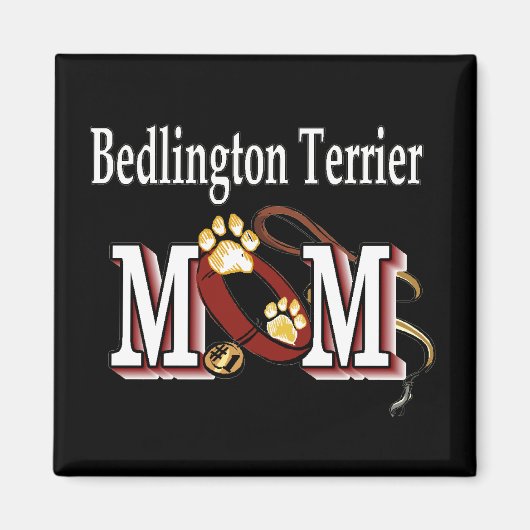 Bedlington Terrier Dog MAMA Magnet (Vorne)