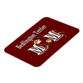 Bedlington Terrier Dog MAMA Magnet (Linke Seite)