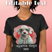 Bedlington Terrier Dog Mama Sonnenbrille T-Shirt