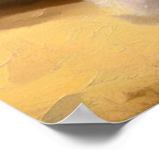 Bedlington Terrier Dog Poster (Ecke)