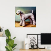 Bedlington Terrier Dog Poster (Heimbüro)