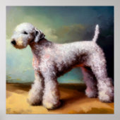 Bedlington Terrier Dog Poster (Vorne)