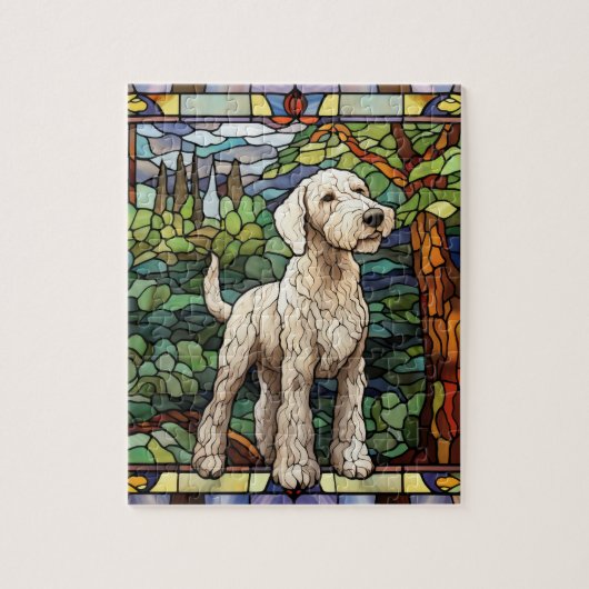 Bedlington Terrier Dog Puzzle (Vertikal)