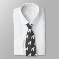Bedlington Terrier Dog Silhouetten Muster Grau