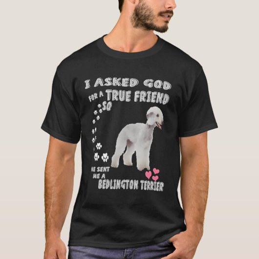 Bedlington Terrier Gifts Rothbury Terrier Bedlingt T-Shirt (Vorderseite)