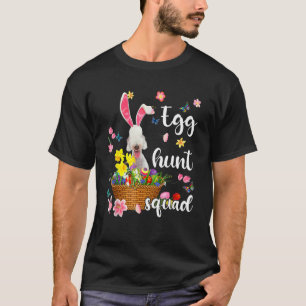 Bedlington Terrier Happy Ostertag Osterfarben T-Shirt