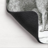 Bedlington Terrier-Herr F. Armstrongs Mousepad (Ecke)