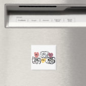 Bedlington Terrier-Herzen Magnet (In Situ (Geschirrspüler))