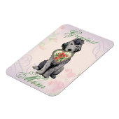Bedlington Terrier Herzstück Mama Magnet (Linke Seite)