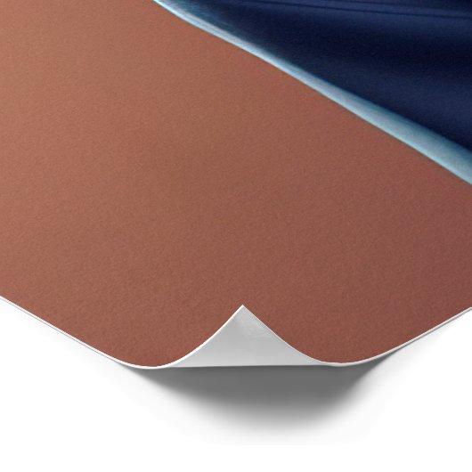 Bedlington Terrier Hipster Dog Poster (Ecke)