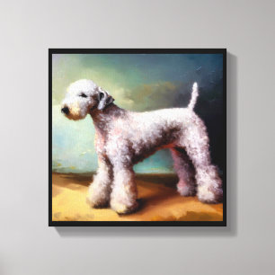 Bedlington Terrier Hund Leinwanddruck
