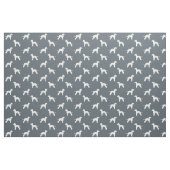 Bedlington Terrier Hund Silhouetten Muster Stoff (Fat Quarter (45,7 x 55,9 cm))
