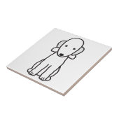 Bedlington Terrier-HundeCartoon Fliese (Seite)