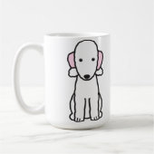 Bedlington Terrier-HundeCartoon Kaffeetasse (Links)