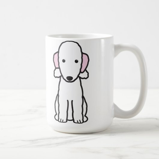 Bedlington Terrier-HundeCartoon Kaffeetasse (Rechts)