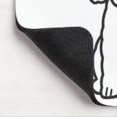 Bedlington Terrier-HundeCartoon Mousepad (Ecke)