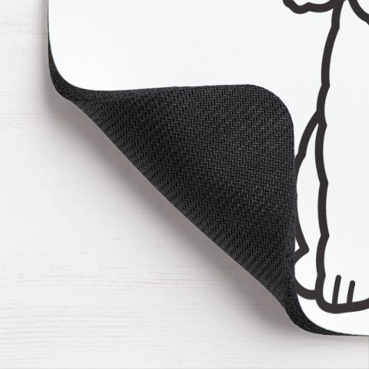 Bedlington Terrier-HundeCartoon Mousepad (Ecke)