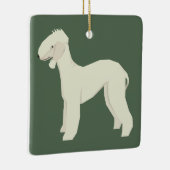 Bedlington Terrier Keramikornament (Rechts)