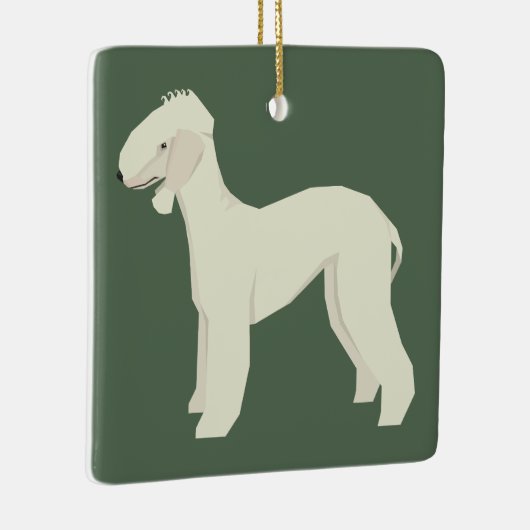 Bedlington Terrier Keramikornament (Rechts)