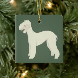 Bedlington Terrier Keramikornament