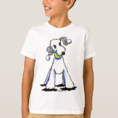 Bedlington Terrier Let's Play T-Shirt (Vorderseite)