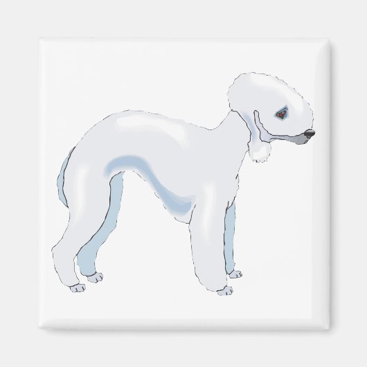 Bedlington Terrier Magnet (Vorne)