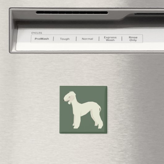 Bedlington Terrier Magnet (In Situ (Geschirrspüler))