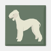 Bedlington Terrier Magnet (Vorne)