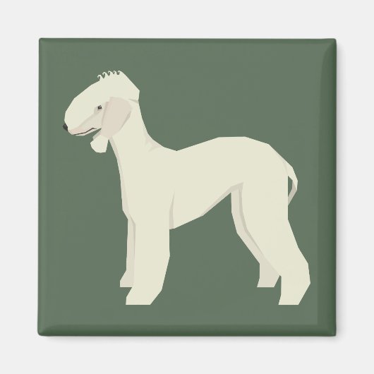 Bedlington Terrier Magnet (Vorne)