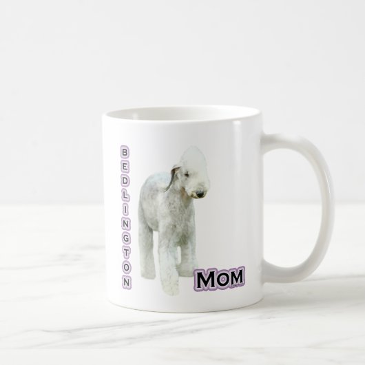 Bedlington Terrier Mama 4 Kaffeetasse (Rechts)