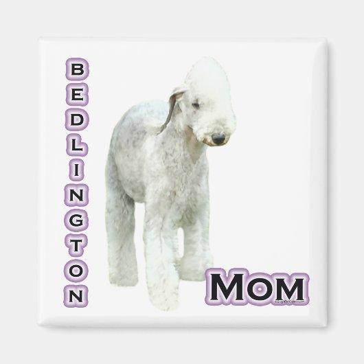 Bedlington Terrier Mama 4 - Magnet (Vorne)
