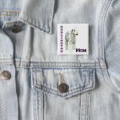 Bedlington Terrier Mama 4 - Schaltfläche Button (Beispiel)