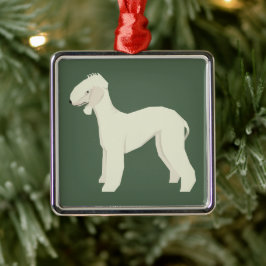 Bedlington Terrier Ornament Aus Metall