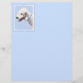 Bedlington Terrier Painting - Original Dog Art (Vorderseite)