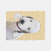 Bedlington Terrier Painting - Original Dog Art Fleecedecke (Vorderseite (Horizontal))